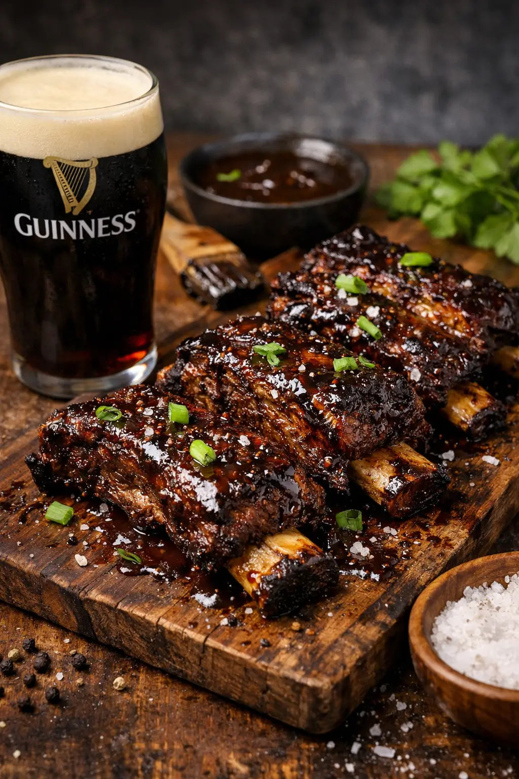 Beef Ribs mit Guinness BBQ Sauce vom Grill