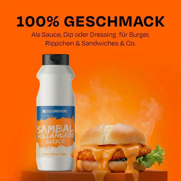 Flasche neben einem leckeren Fischburger