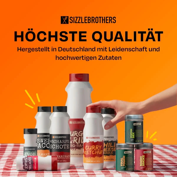 Ansammlung vieler weiteren Saucen